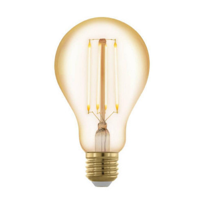 Лампа светодиодная филаментная диммируемая Eglo E27 4W 2200К янтарь 12858