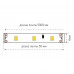 Светодиодная лента SWG 4,8W/m 60LED/m 2835SMD холодный белый 5M 001693