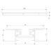 Шинопровод однофазные встраиваемый Elektrostandard Track Rail BK Recessed 85082/00 a057091