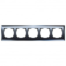 Рамка Werkel Diamant на 5 постов черный WL08-Frame-05 4690389063664